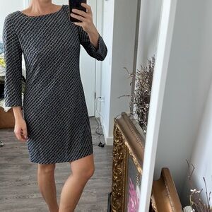 AlX Armani Exchange blue and grey and black dress